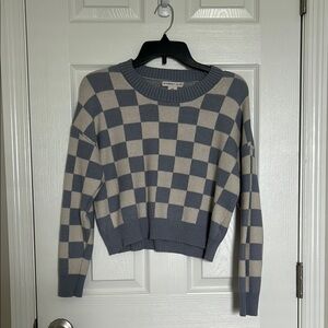 Sincerely Jules Blue and Cream Crew Neck Sweater